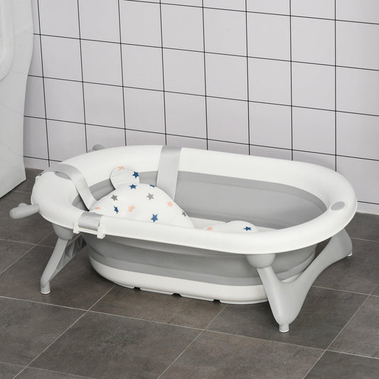 HOMCOM Portable Baby Bathtub - 0-3 Years - ALL4U RETAILER LTD