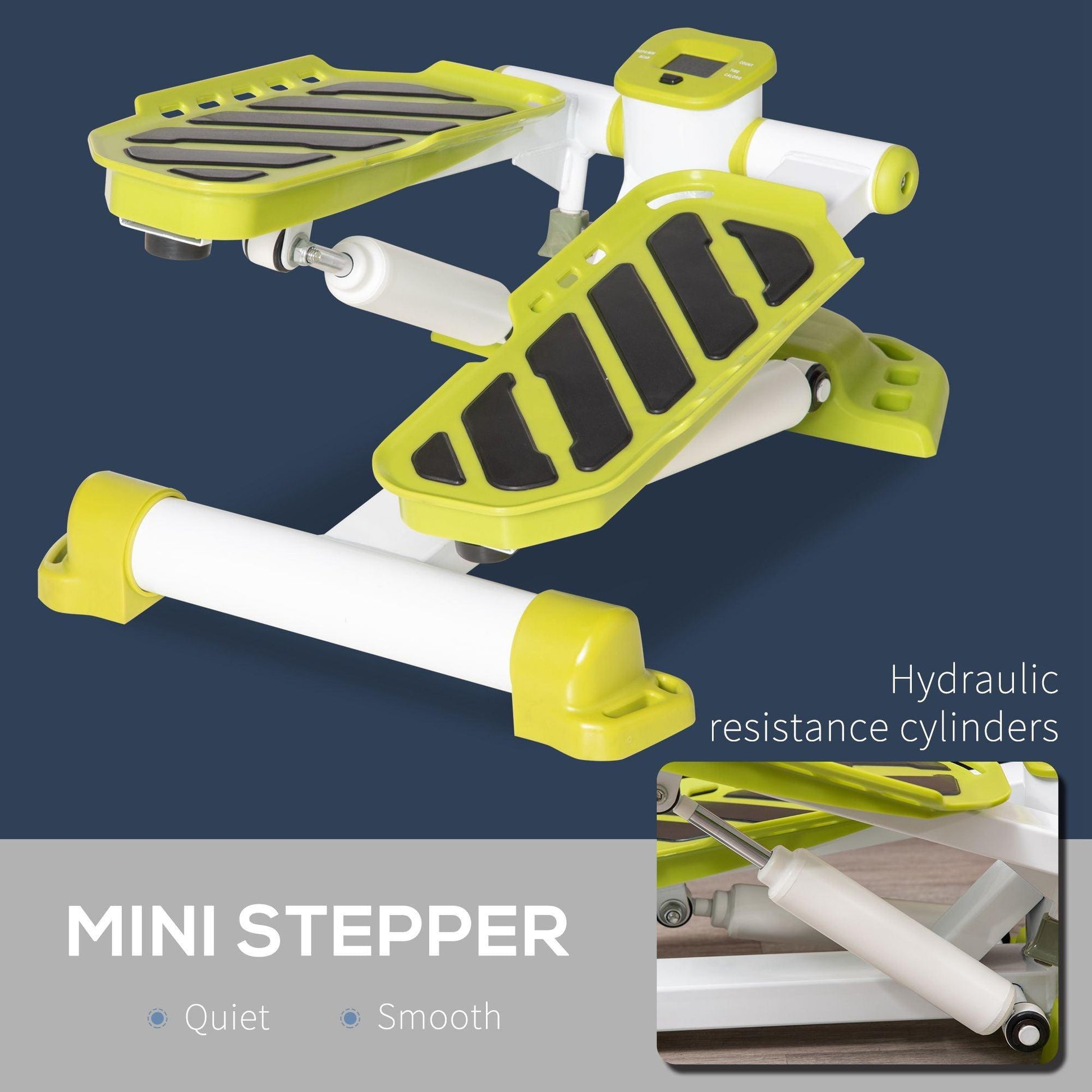 HOMCOM Mini Stepper Exercise Toner: Tone Legs & Arms - ALL4U RETAILER LTD