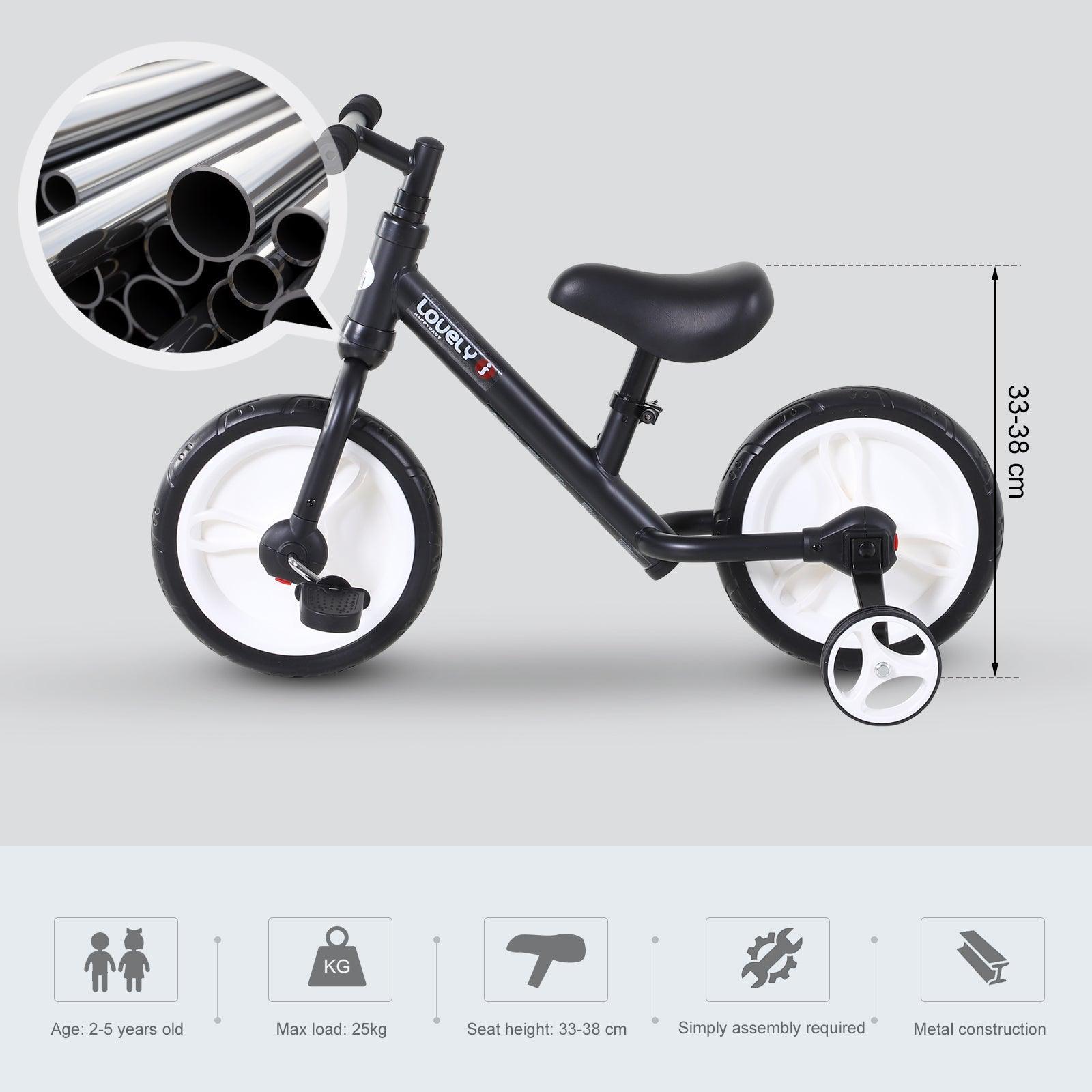 HOMCOM PP Toddler Balance Bike - Black - ALL4U RETAILER LTD