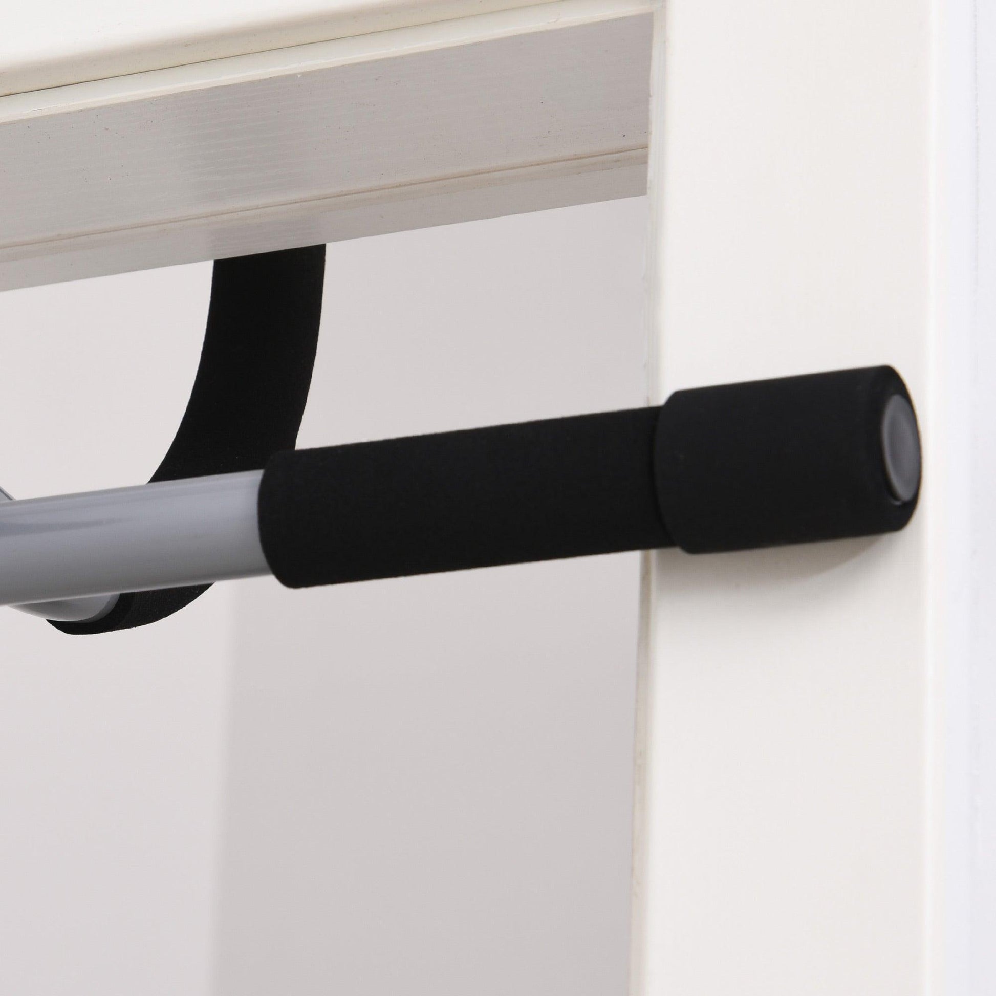 HOMCOM Pull-Up Bar for Doorway - Indoor Upper Body Workout - ALL4U RETAILER LTD