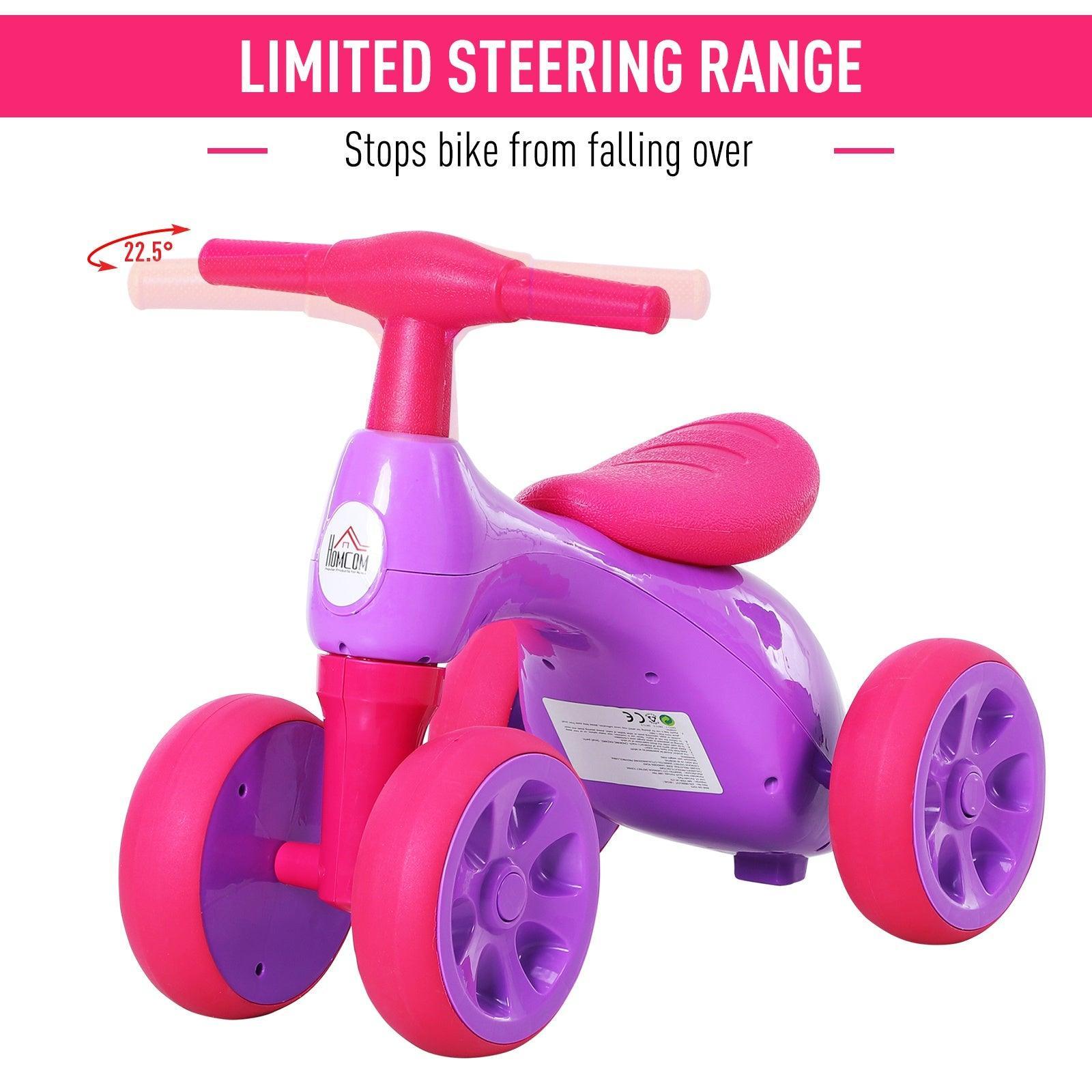 HOMCOM Purple Toddler Ride-On Toy - ALL4U RETAILER LTD