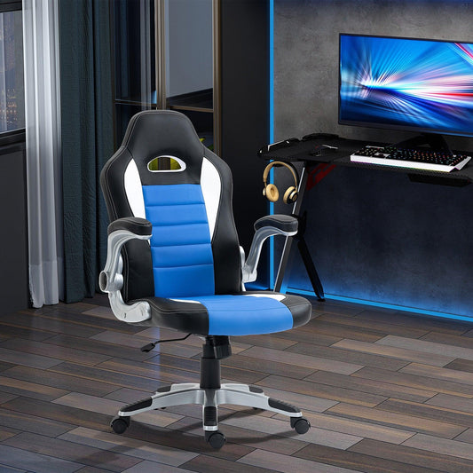 HOMCOM Racing Gaming Chair - Adjustable Swivel Chair - ALL4U RETAILER LTD