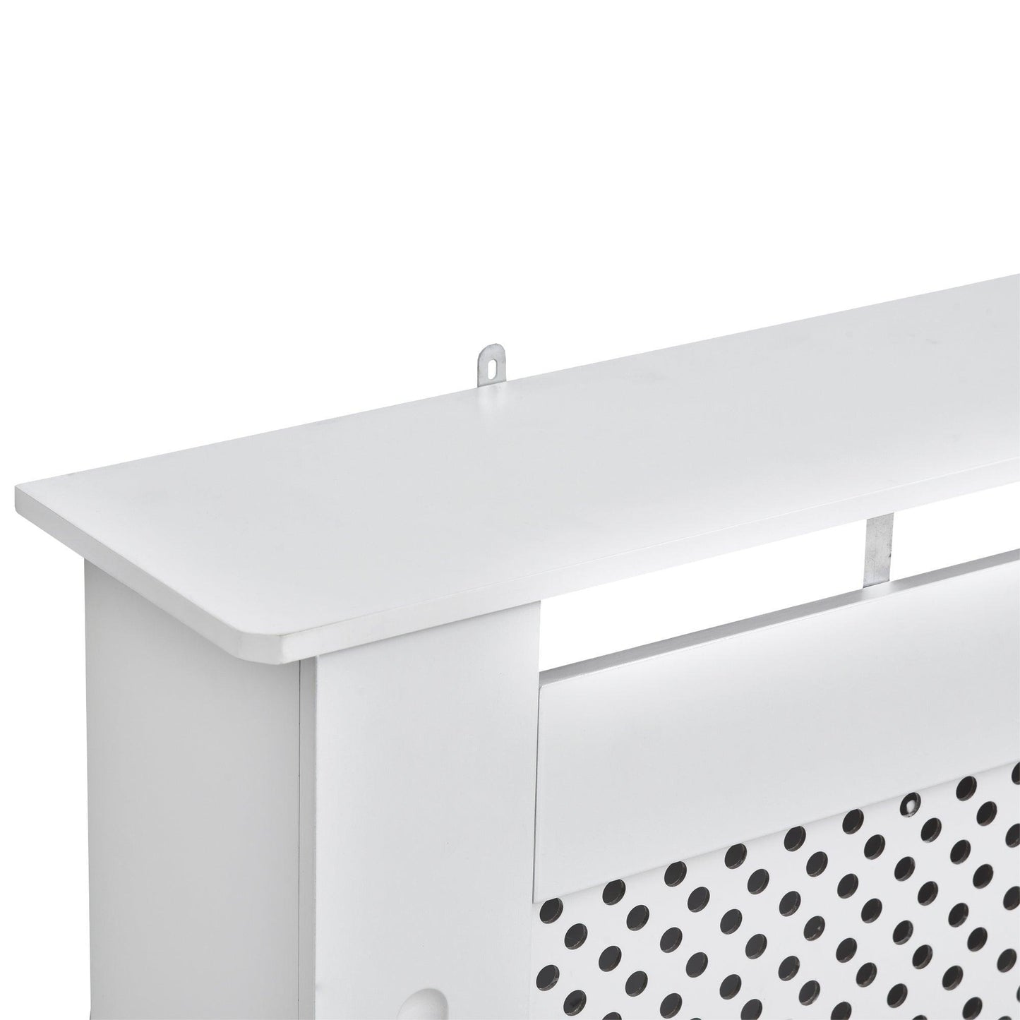 HOMCOM Radiator Cover - Modern White Cabinet - ALL4U RETAILER LTD