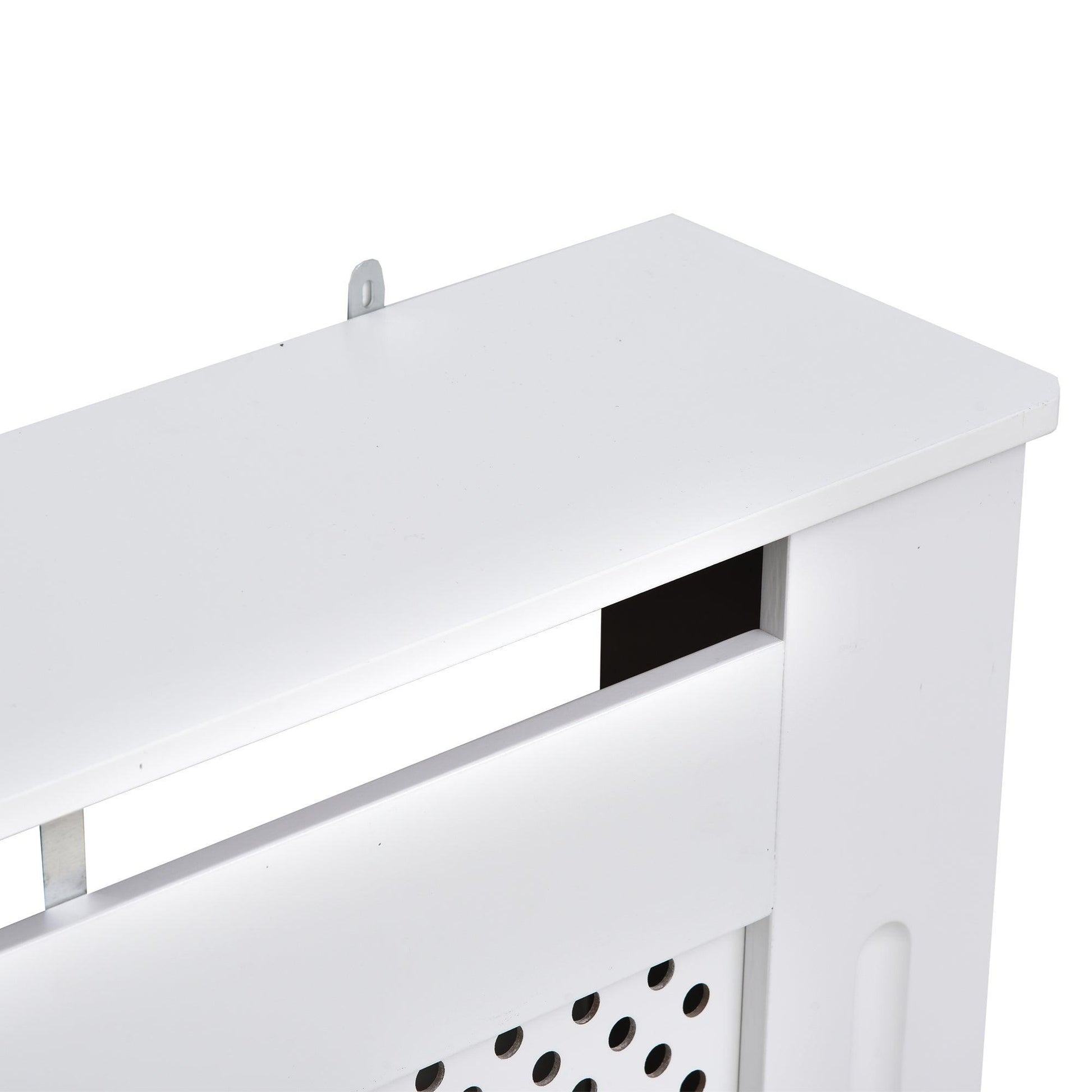 HOMCOM Radiator Cover - Modern White Design (Small) - ALL4U RETAILER LTD