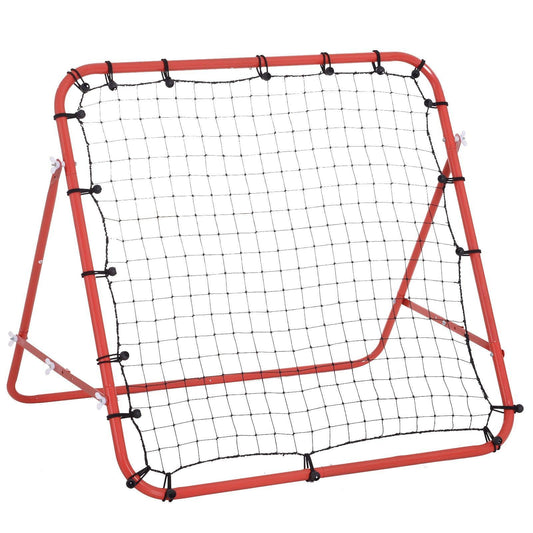 HOMCOM Rebounder Net - Red/Black, 96cm Height - ALL4U RETAILER LTD