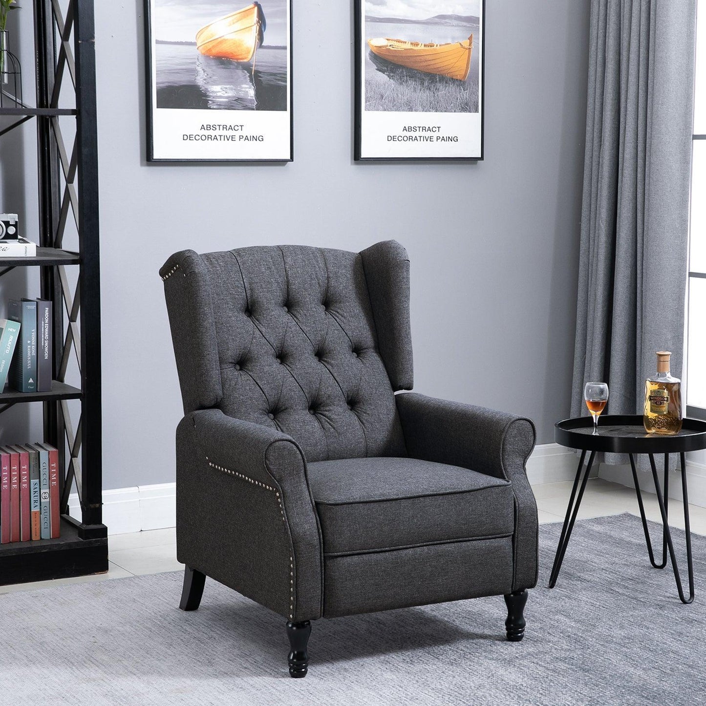 HOMCOM Recliner Armchair - Elegant & Comfy - ALL4U RETAILER LTD