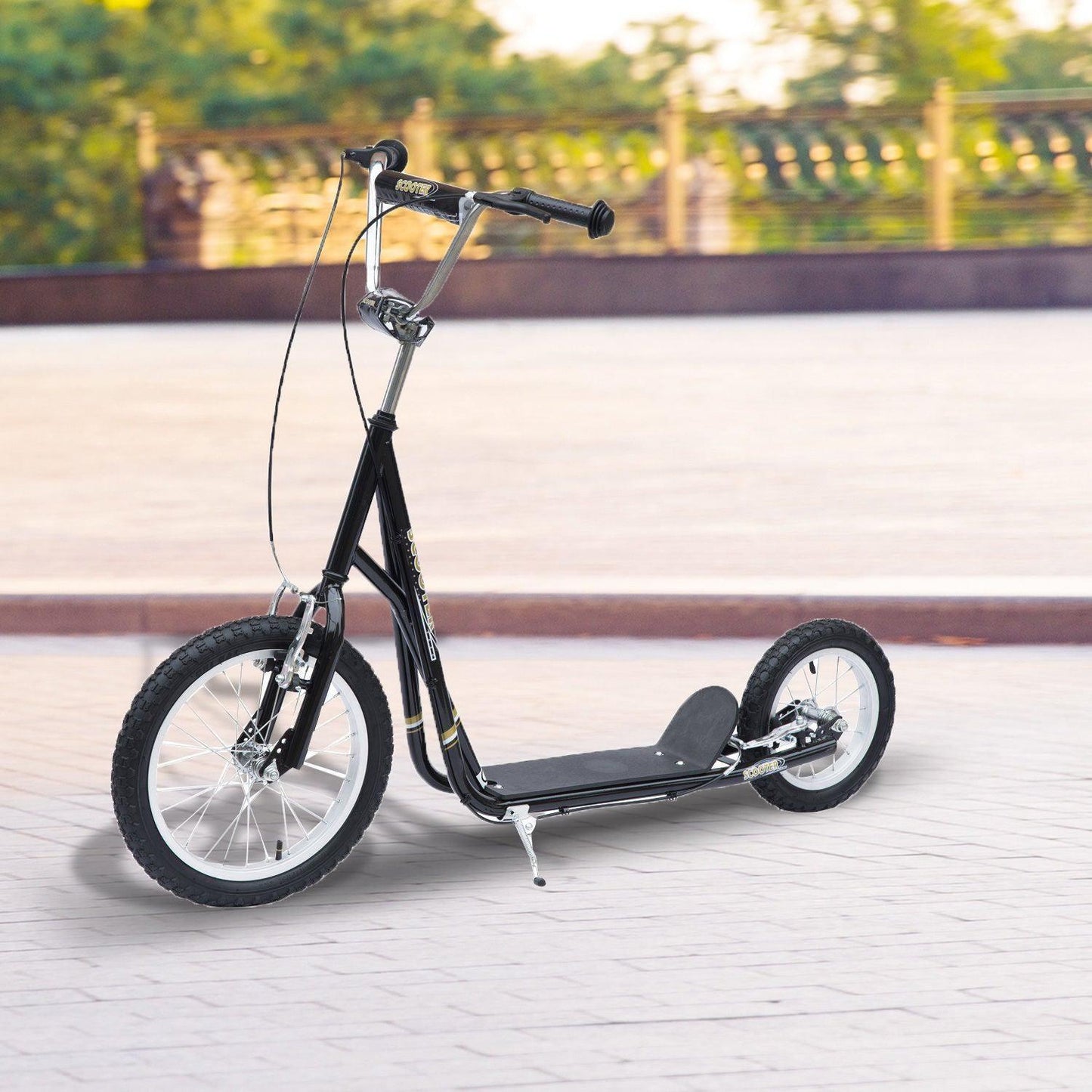 HOMCOM Red 12 Tire Scooter - ALL4U RETAILER LTD