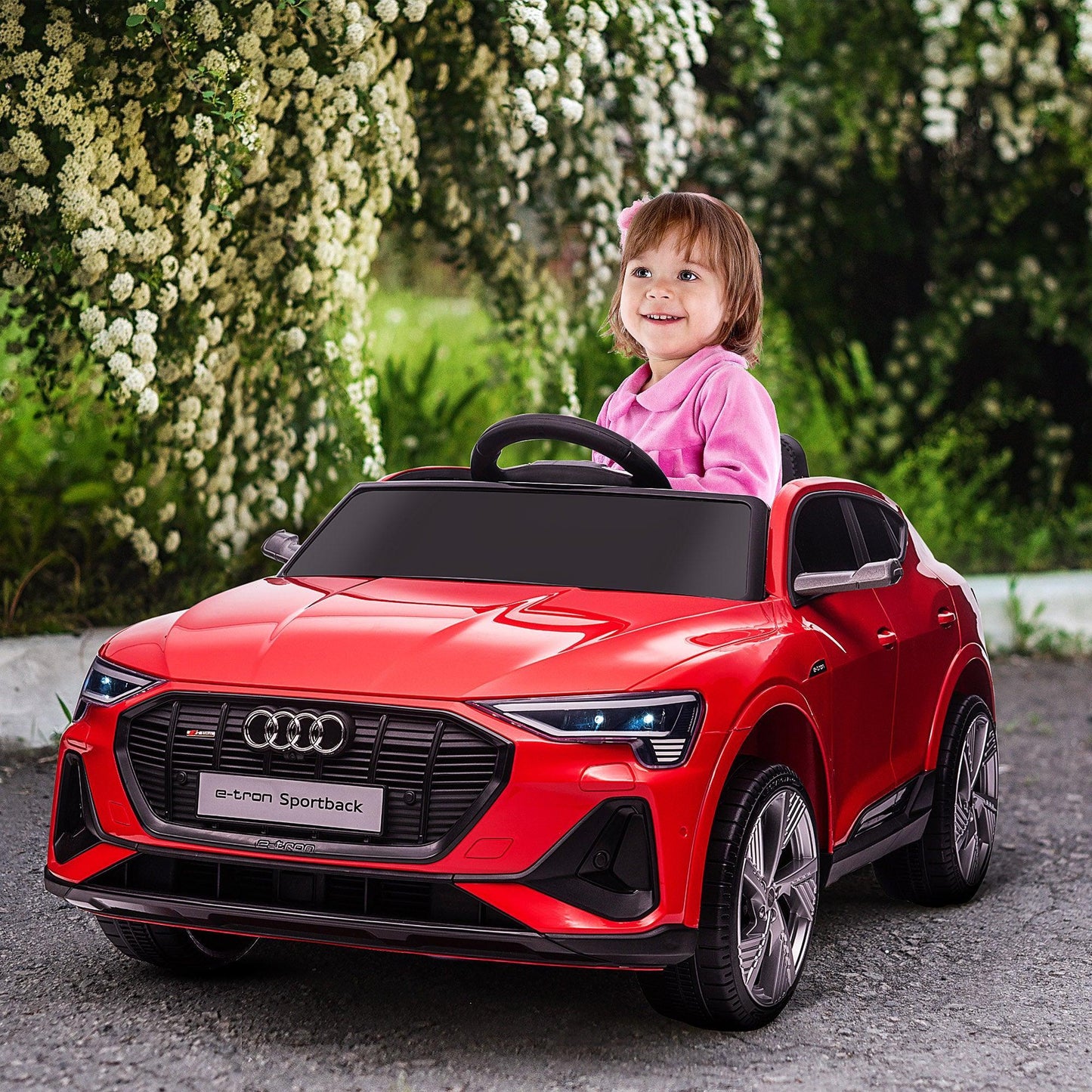 HOMCOM Red 12V Kids Electric Car w/ Remote - Audi E-tron - ALL4U RETAILER LTD