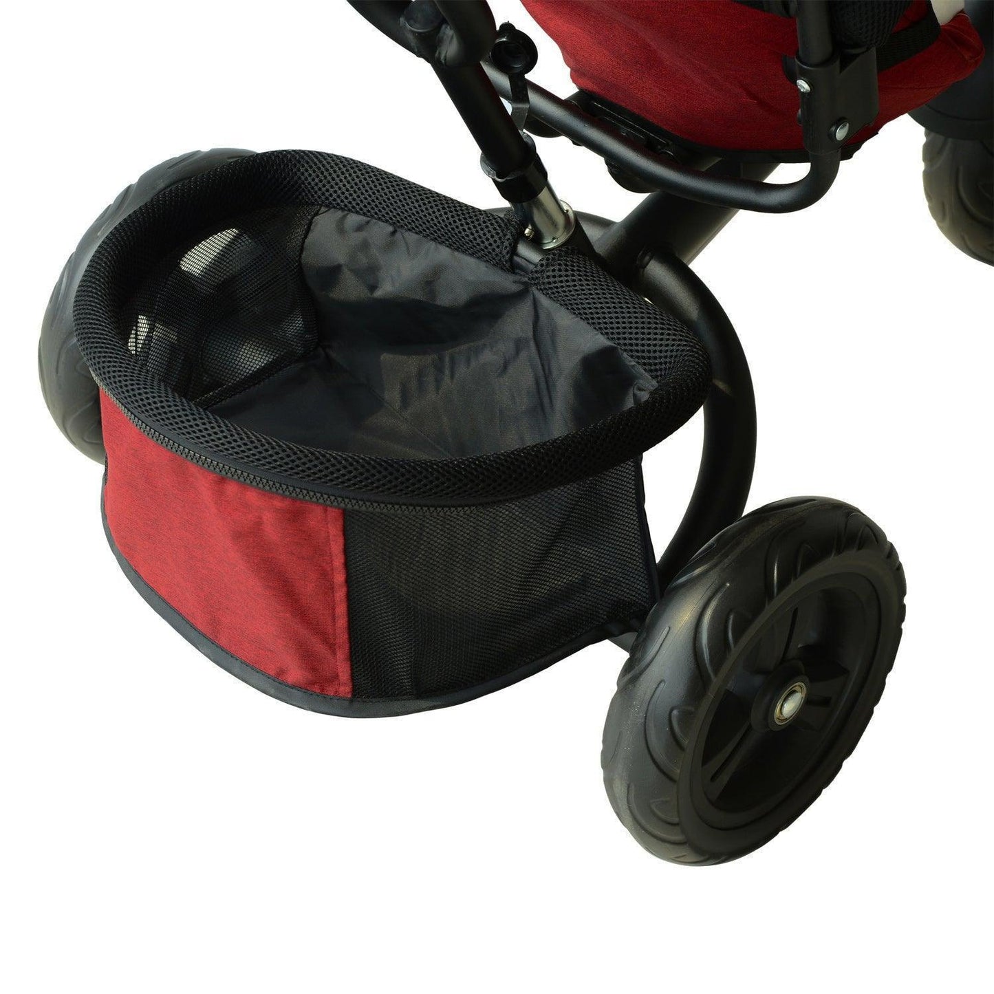 HOMCOM Red Tricycle for Babies - Canopy Included - ALL4U RETAILER LTD