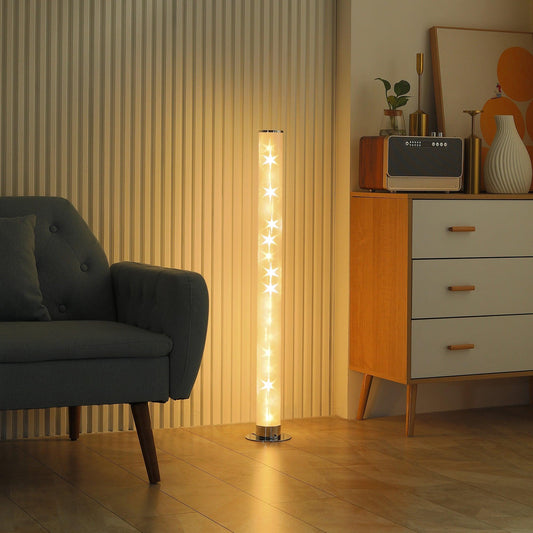 HOMCOM RGB Floor Lamp with Remote Control - Modern Mood Lighting - ALL4U RETAILER LTD