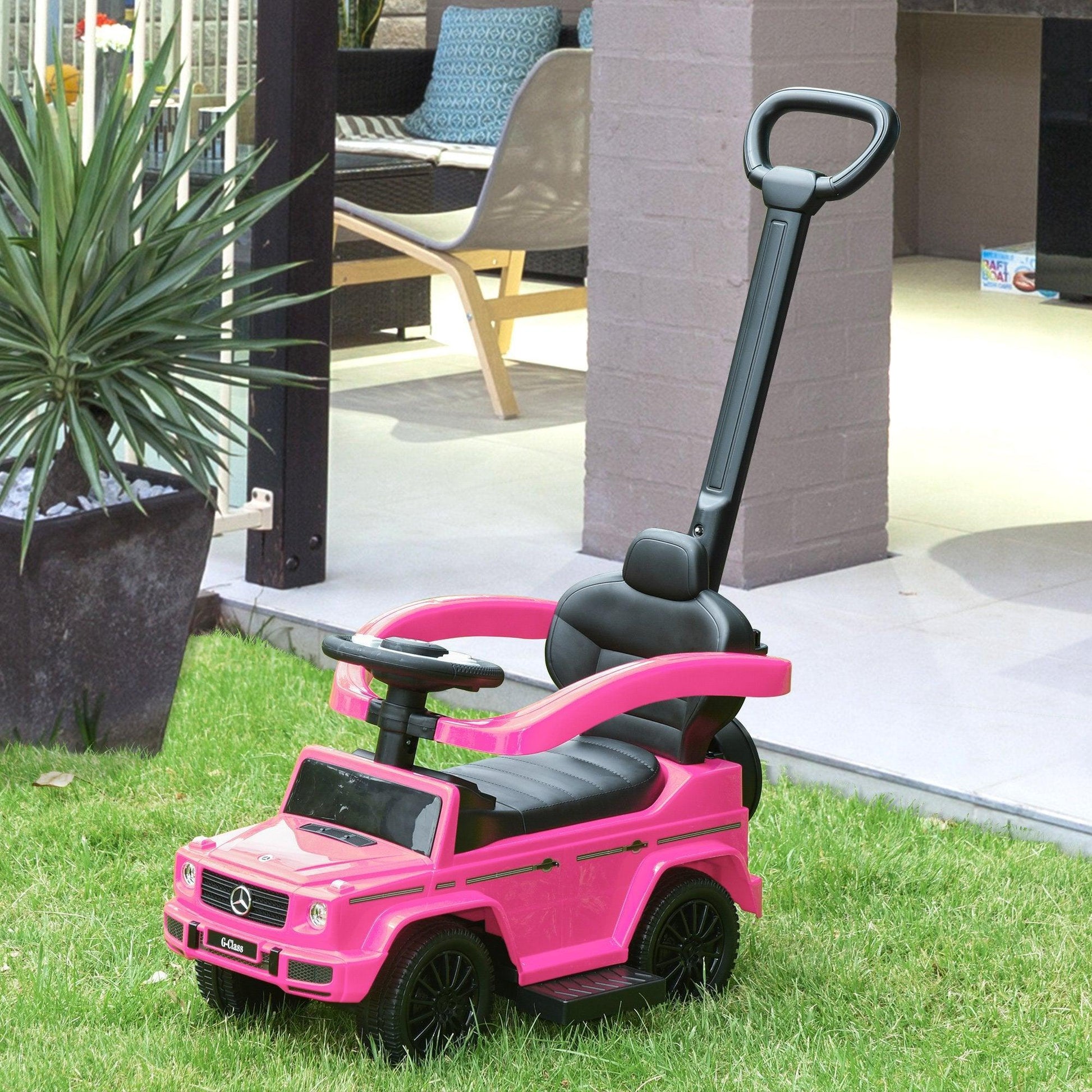 HOMCOM Ride-On Mercedes-Benz G350 Walker: Pink - ALL4U RETAILER LTD