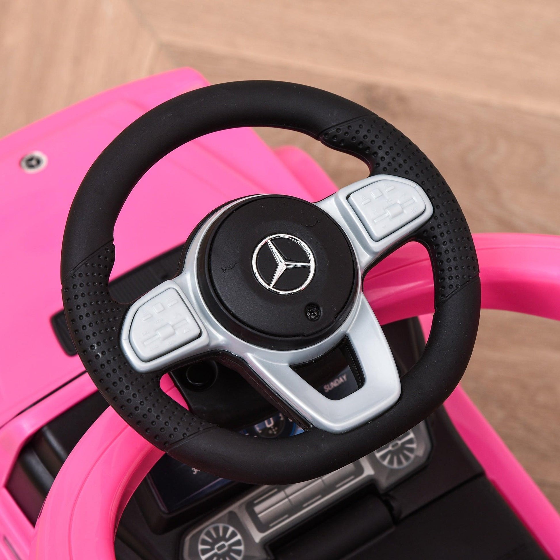 HOMCOM Ride-On Mercedes-Benz G350 Walker: Pink - ALL4U RETAILER LTD