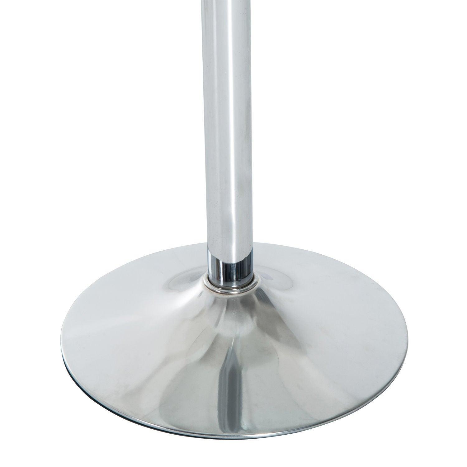 HOMCOM Round Glass Bar Table - Pub Bistro - ALL4U RETAILER LTD