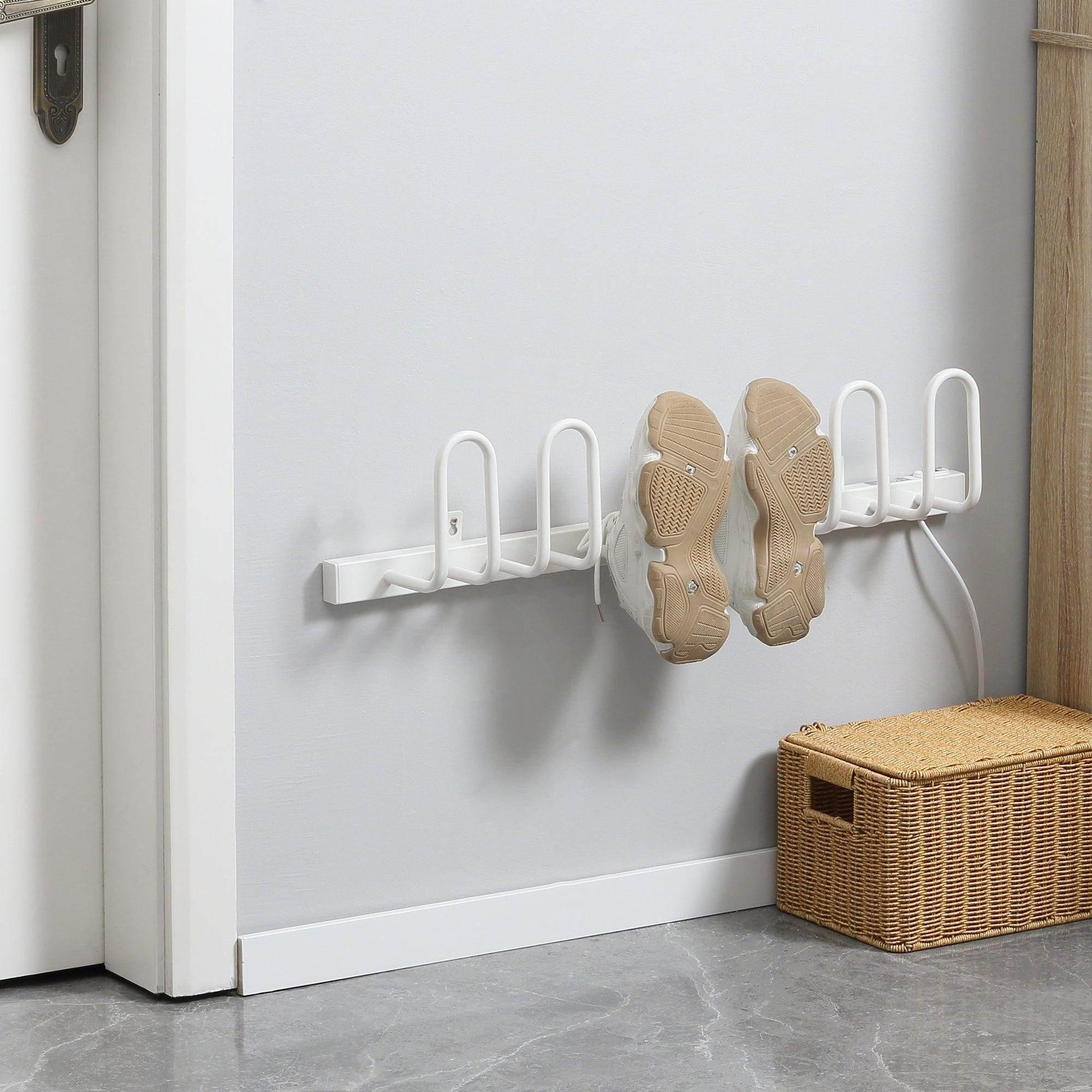 HOMCOM Shoe Dryer: Wall Mounted Electric Warmers - ALL4U RETAILER LTD
