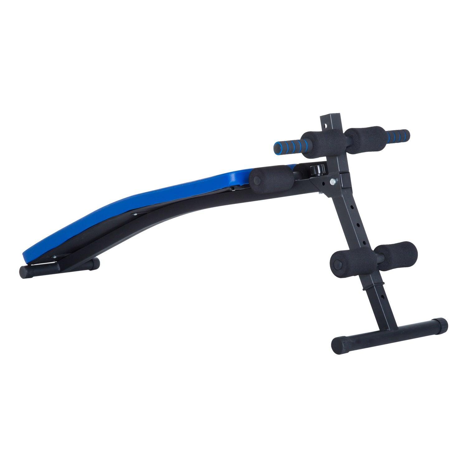 HOMCOM Sit-up Bench - Black/Blue - ALL4U RETAILER LTD