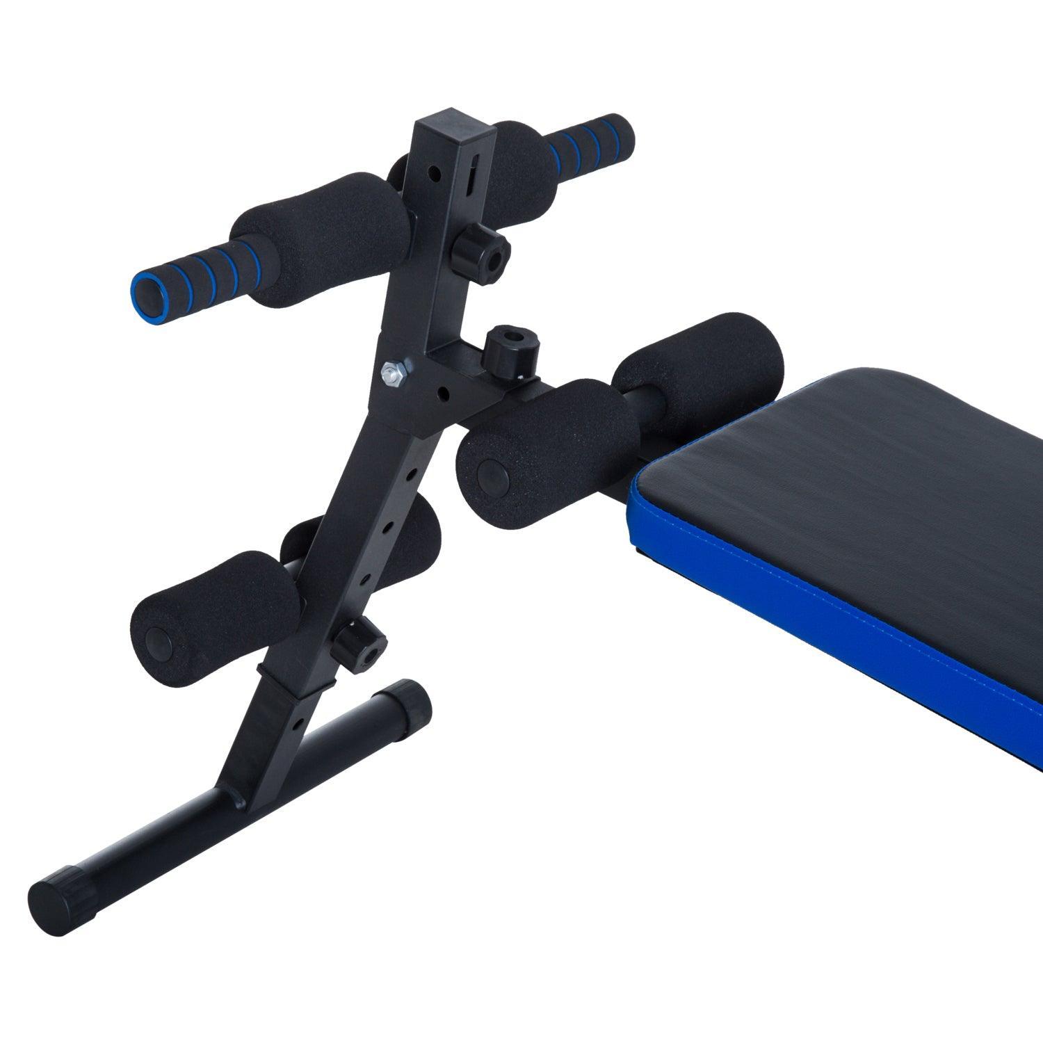 HOMCOM Sit-up Bench - Black/Blue - ALL4U RETAILER LTD