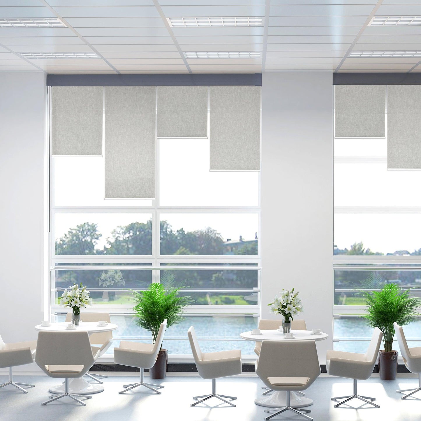 HOMCOM Smart Roller Blinds Window UV Privacy - 60x180cm - ALL4U RETAILER LTD