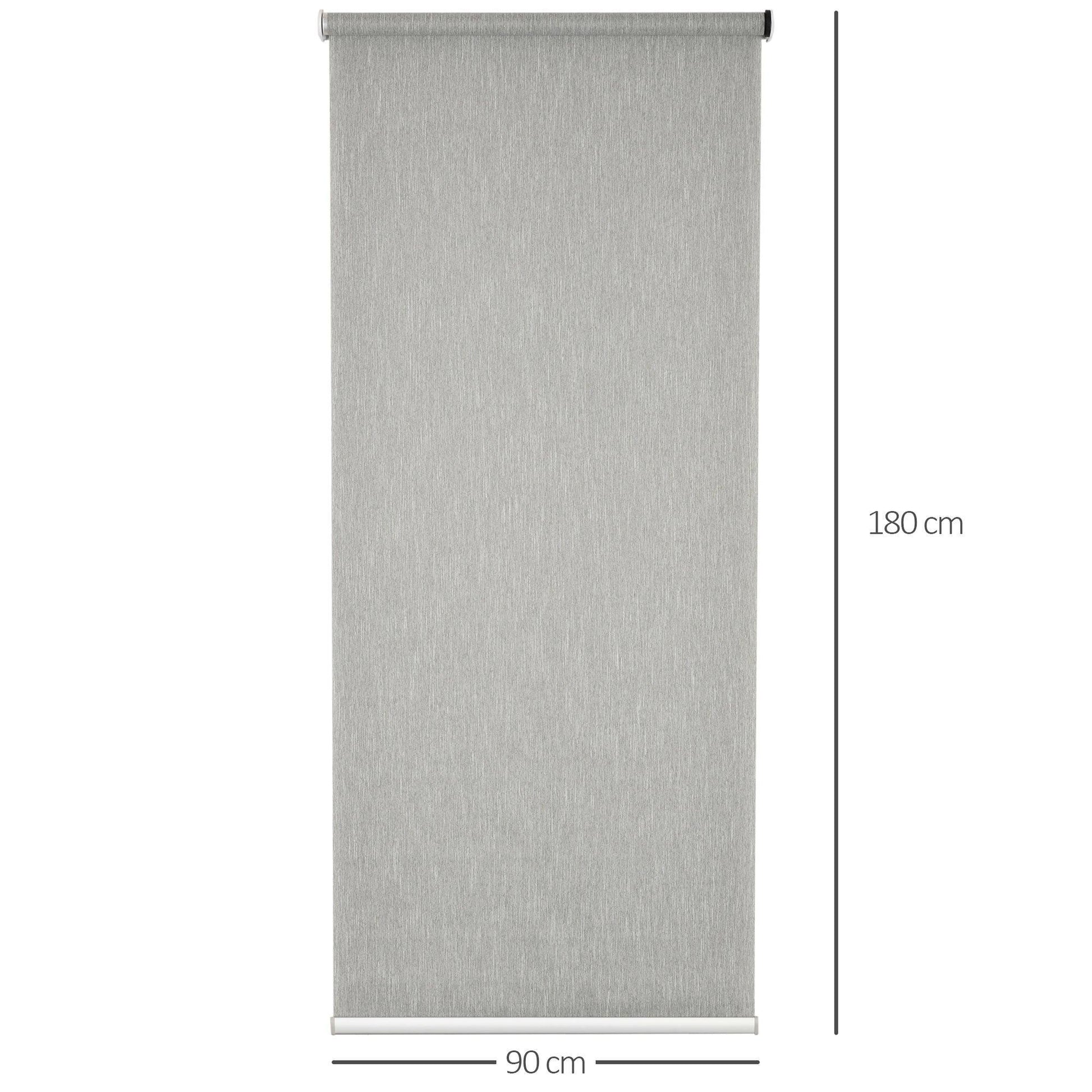 HOMCOM Smart Roller Blinds Window UV Privacy - 60x180cm - ALL4U RETAILER LTD