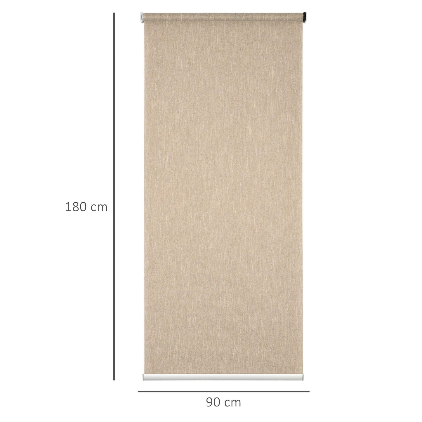 HOMCOM Smart Roller Blinds Window UV Protection | 60 x 180cm - ALL4U RETAILER LTD