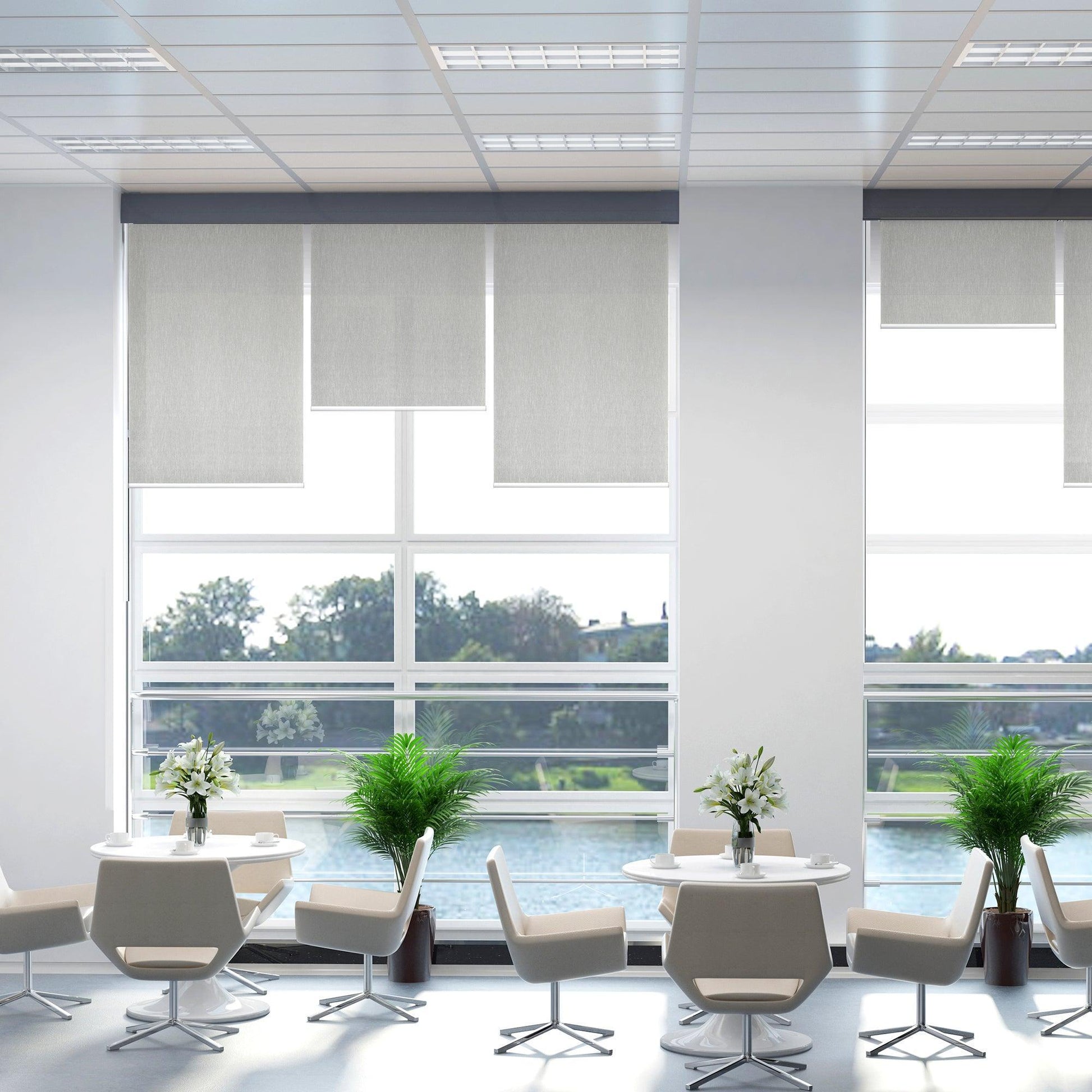 HOMCOM Smart UV-protective Roller Blinds (60x180 cm) - ALL4U RETAILER LTD