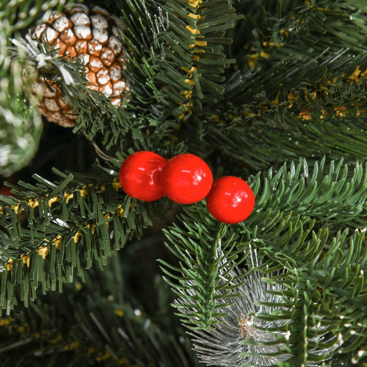 HOMCOM Snow Dipped Xmas Tree - Festive 5FT Decoration - ALL4U RETAILER LTD