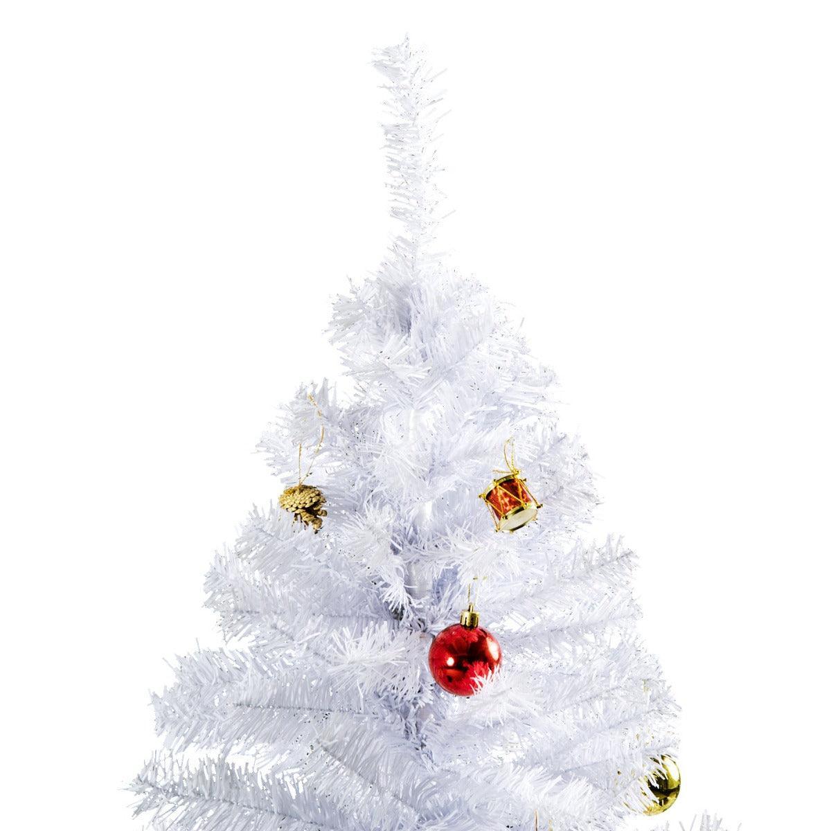 HOMCOM Snowy Christmas Tree - 6ft, Metal Stand - ALL4U RETAILER LTD