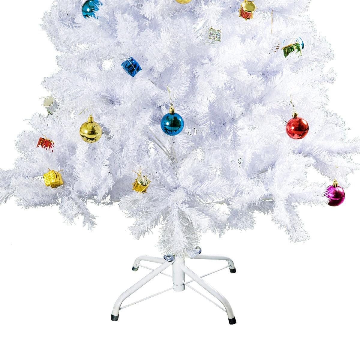 HOMCOM Snowy Christmas Tree - 6ft, Metal Stand - ALL4U RETAILER LTD