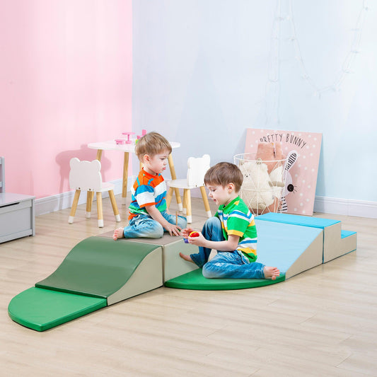 HOMCOM Soft Play Set: Colorful Toddler Foam Climber - ALL4U RETAILER LTD