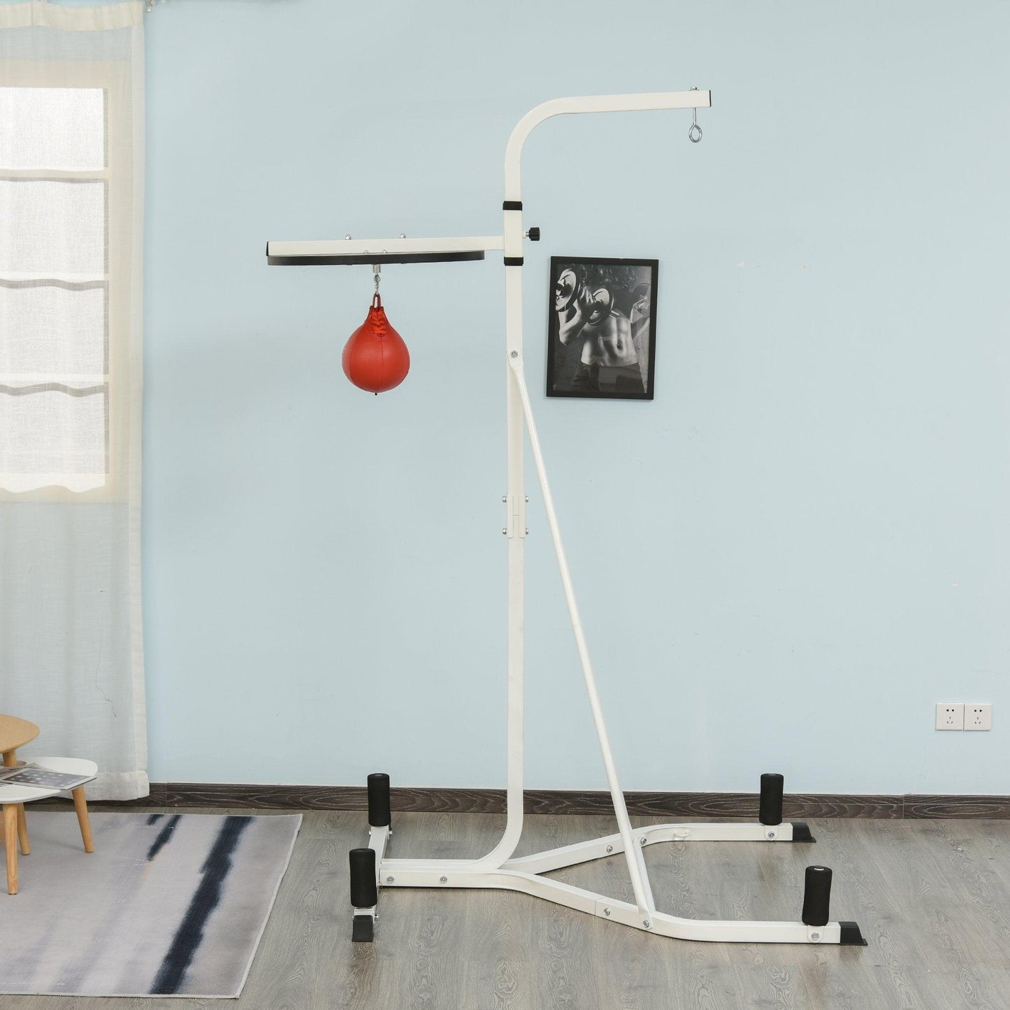 HOMCOM Speed Bag Boxing Platform: Efficient Fitness Stand - ALL4U RETAILER LTD