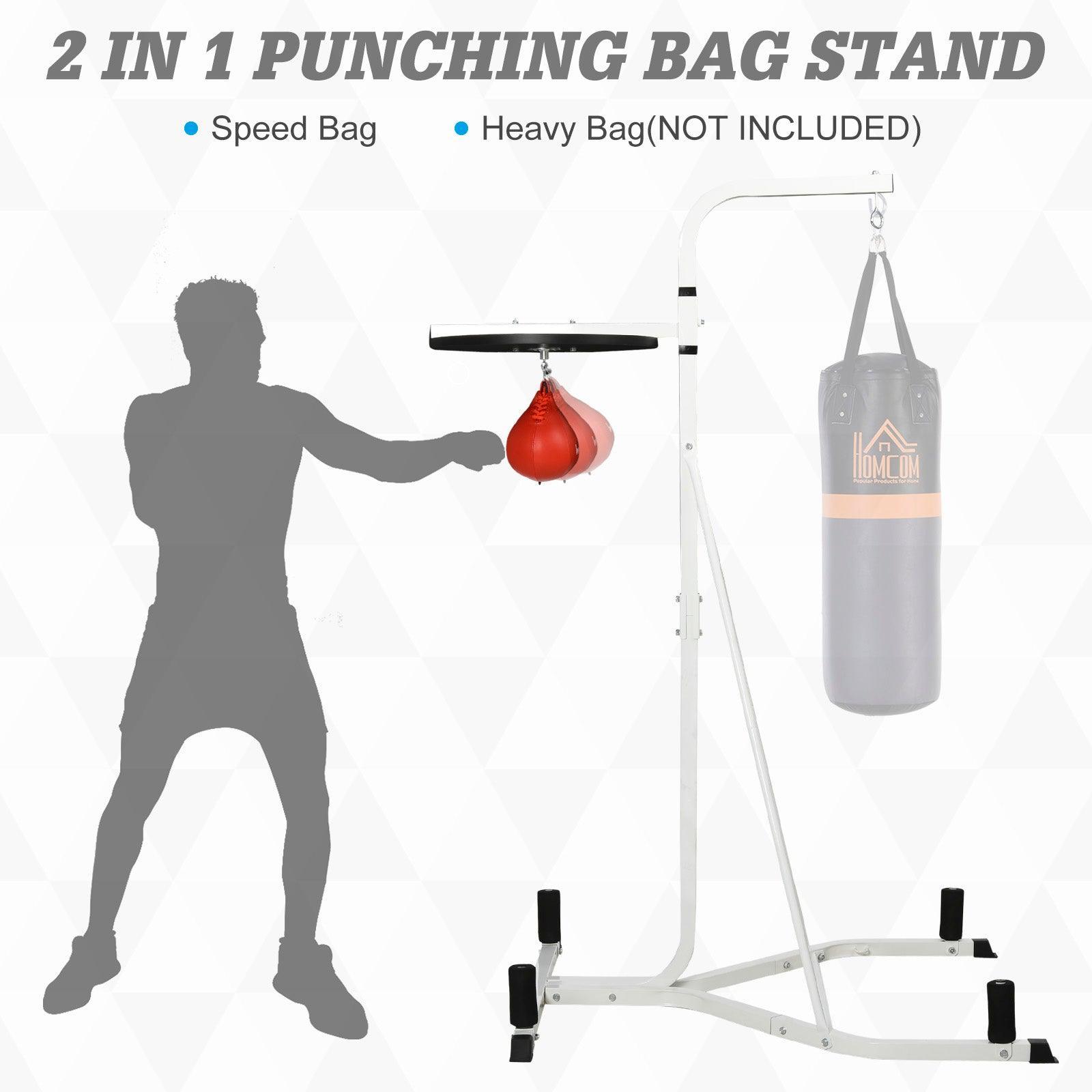 HOMCOM Speed Bag Boxing Platform: Efficient Fitness Stand - ALL4U RETAILER LTD