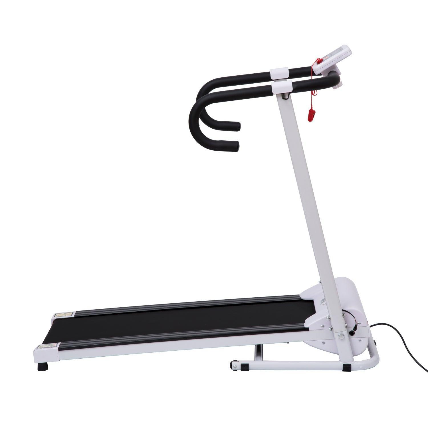 HOMCOM Steel Folding Motorized Treadmill, LCD Monitor - ALL4U RETAILER LTD