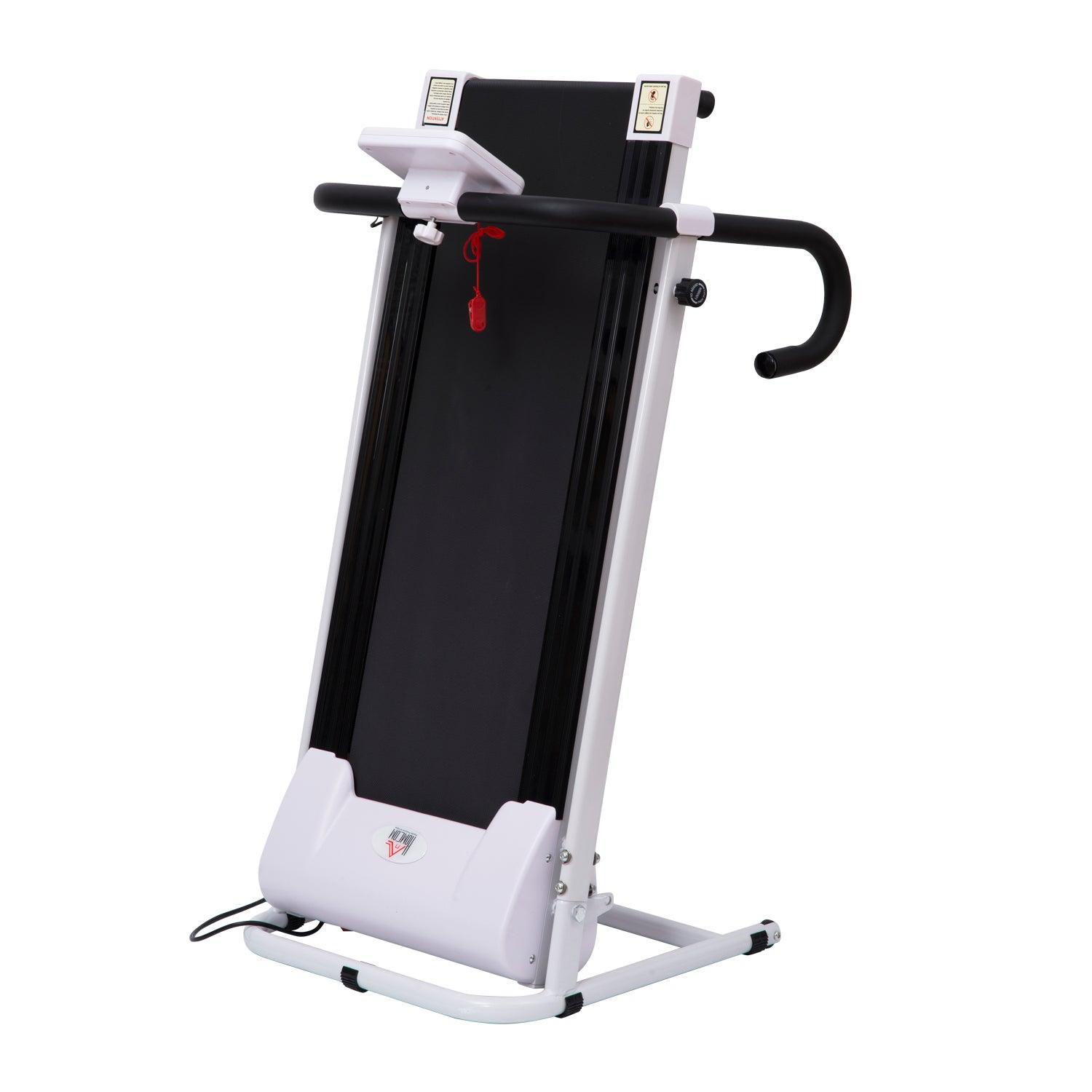 HOMCOM Steel Folding Motorized Treadmill, LCD Monitor - ALL4U RETAILER LTD