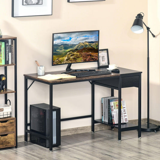 HOMCOM Study Desk: Sleek Steel Frame, Compact & Functional - ALL4U RETAILER LTD