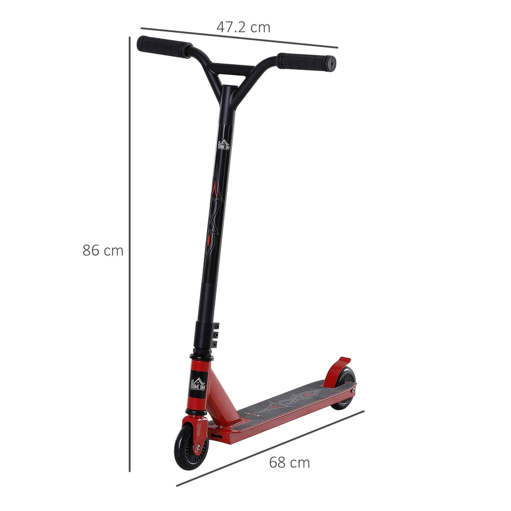 HOMCOM Stylish Stunt Scooter for Teens and Adults - ALL4U RETAILER LTD