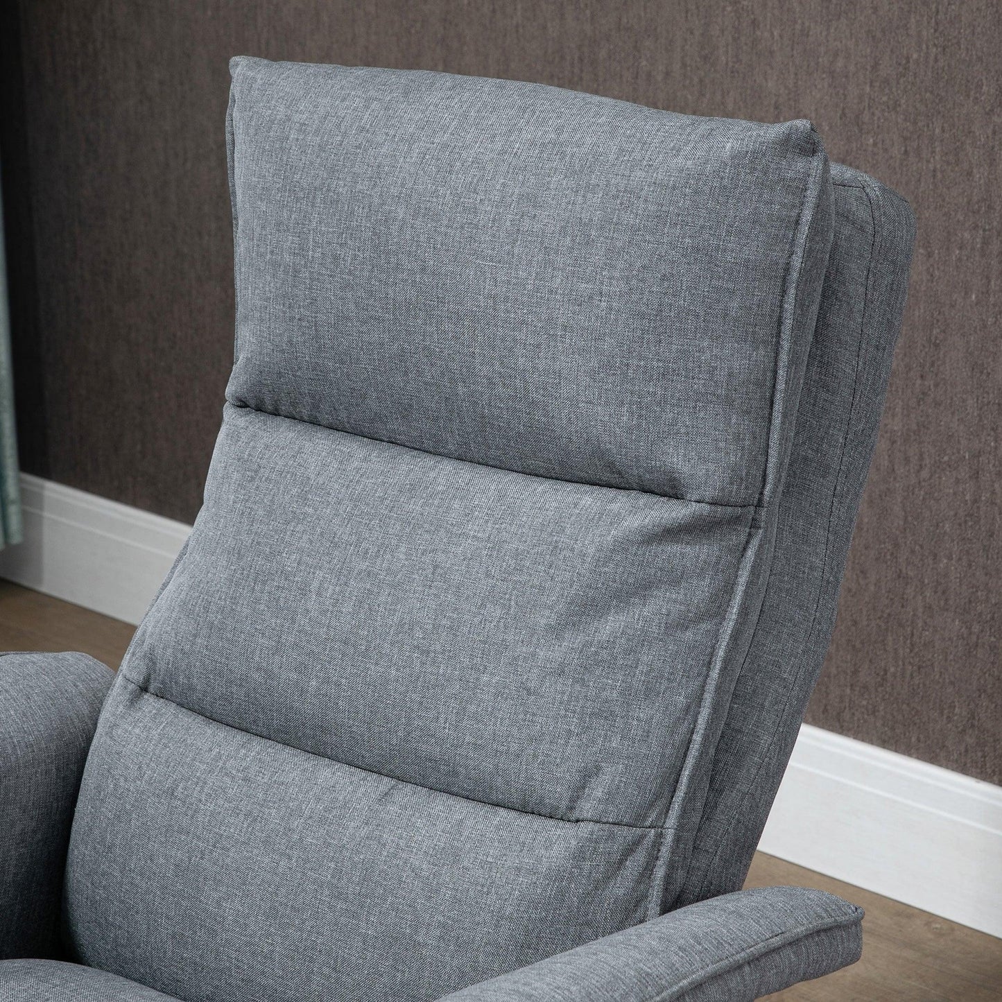 HOMCOM Swivel Massage Recliner Chair, Grey - ALL4U RETAILER LTD