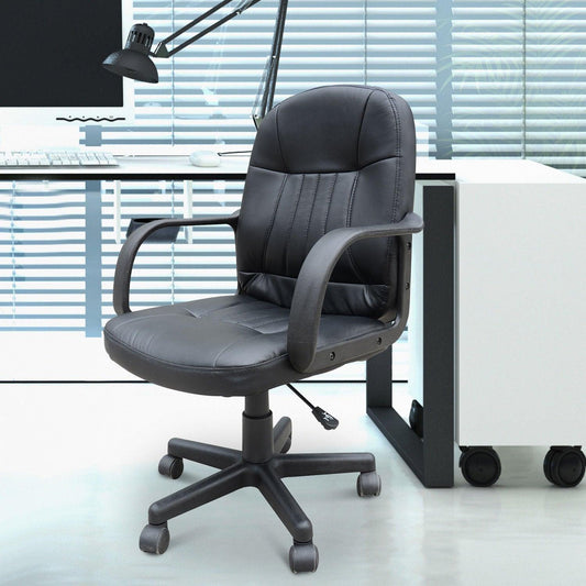 HOMCOM Swivel Office Chair - Comfort and Style - ALL4U RETAILER LTD