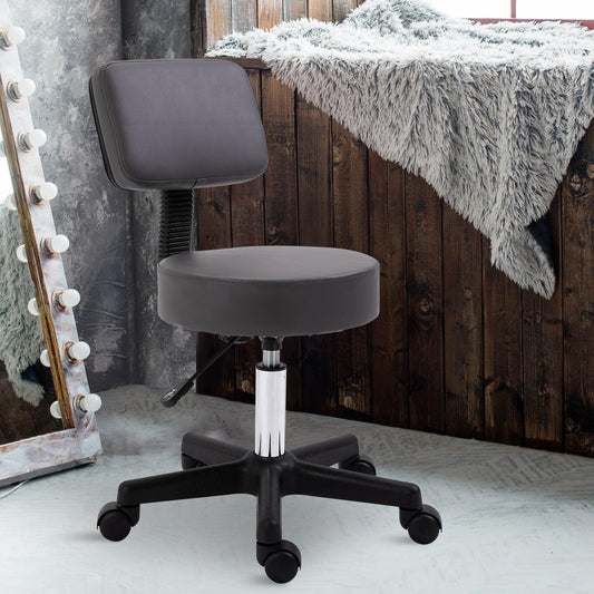 HOMCOM Swivel Salon Chair - Comfortable & Adjustable - ALL4U RETAILER LTD