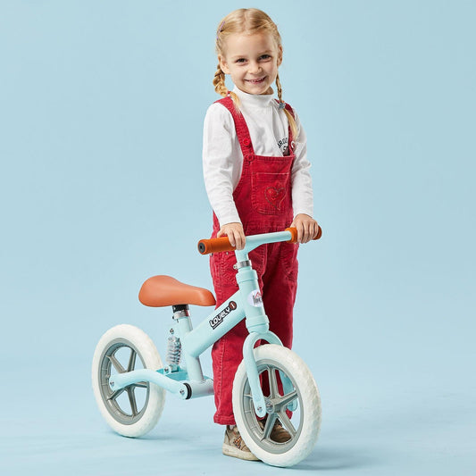 HOMCOM Toddler Balance Bike - Blue Walk Training (No Pedal) - ALL4U RETAILER LTD