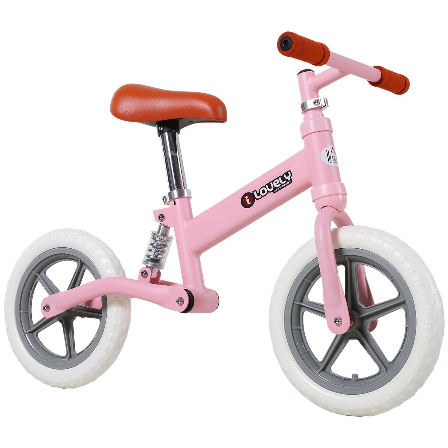 HOMCOM Toddler Balance Bike: No Pedal Training (Pink) - ALL4U RETAILER LTD