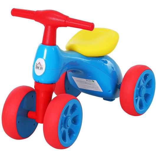 HOMCOM Toddler Training Walker – Blue Ride-On Toy - ALL4U RETAILER LTD