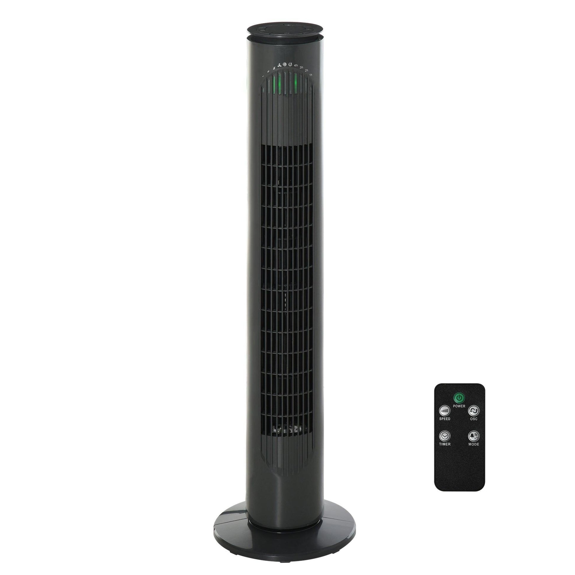 HOMCOM Tower Fan: 3 Speed 3 Mode, 10h Timer, 70° Oscillation - ALL4U RETAILER LTD