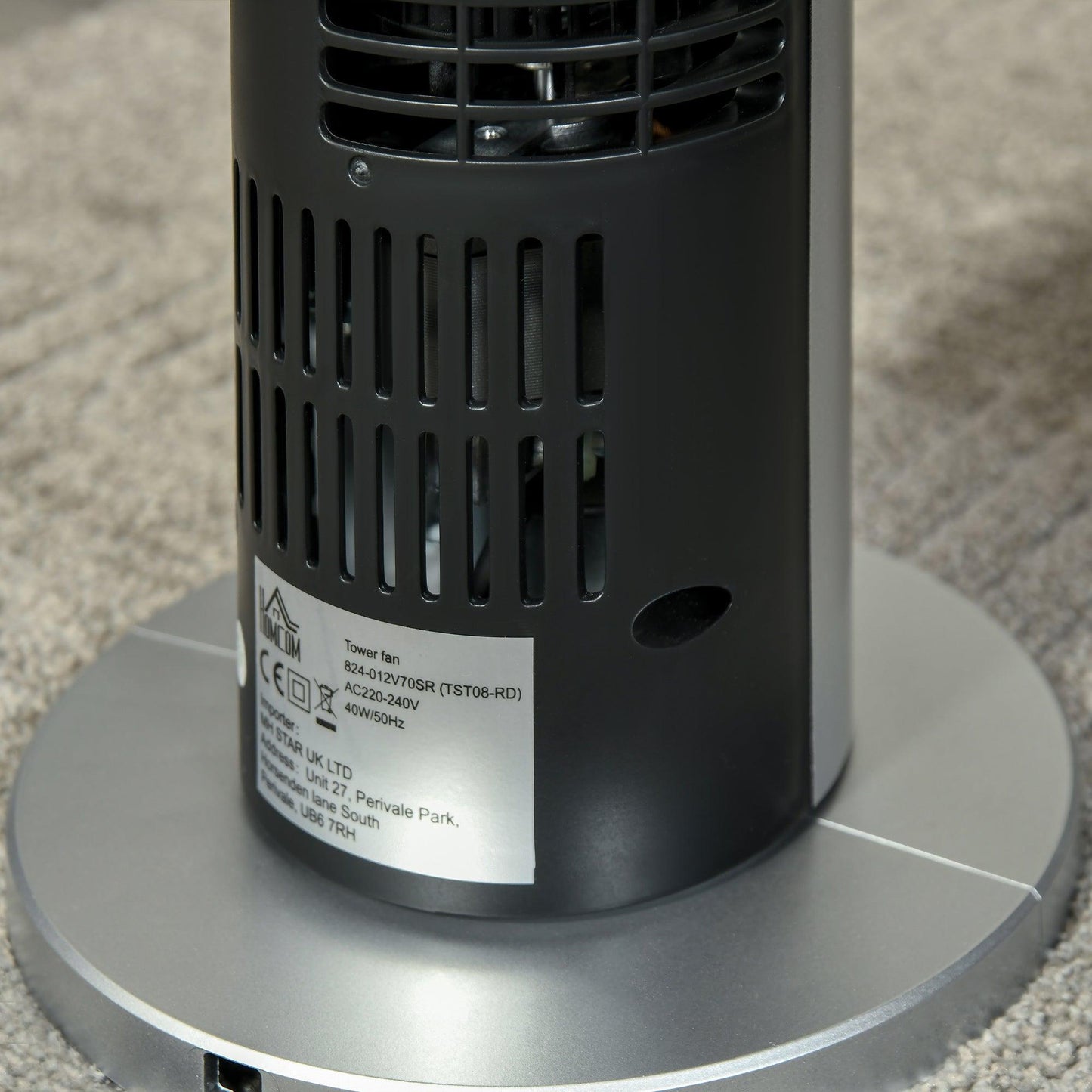 HOMCOM Tower Fan with Remote Control & Timer - ALL4U RETAILER LTD