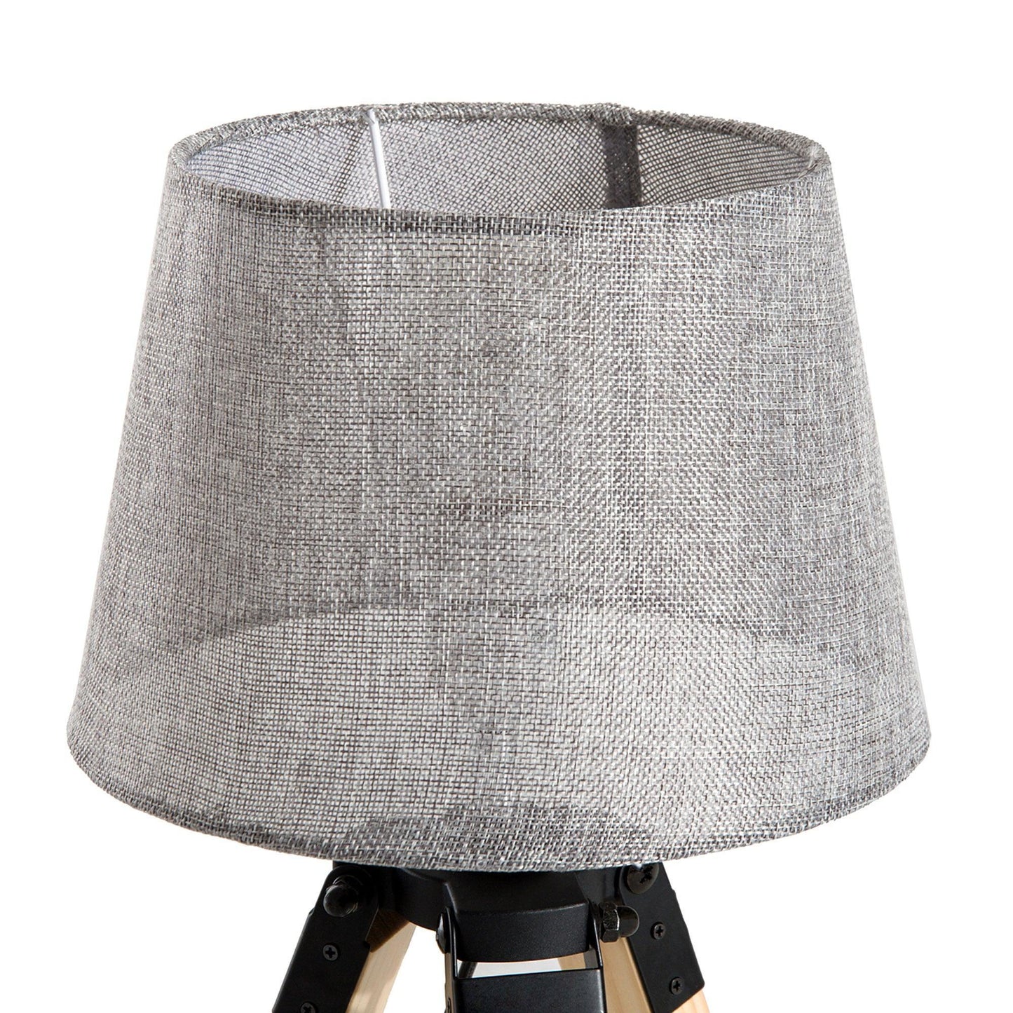 HOMCOM Tripod Table Lamp - Grey Shade - ALL4U RETAILER LTD