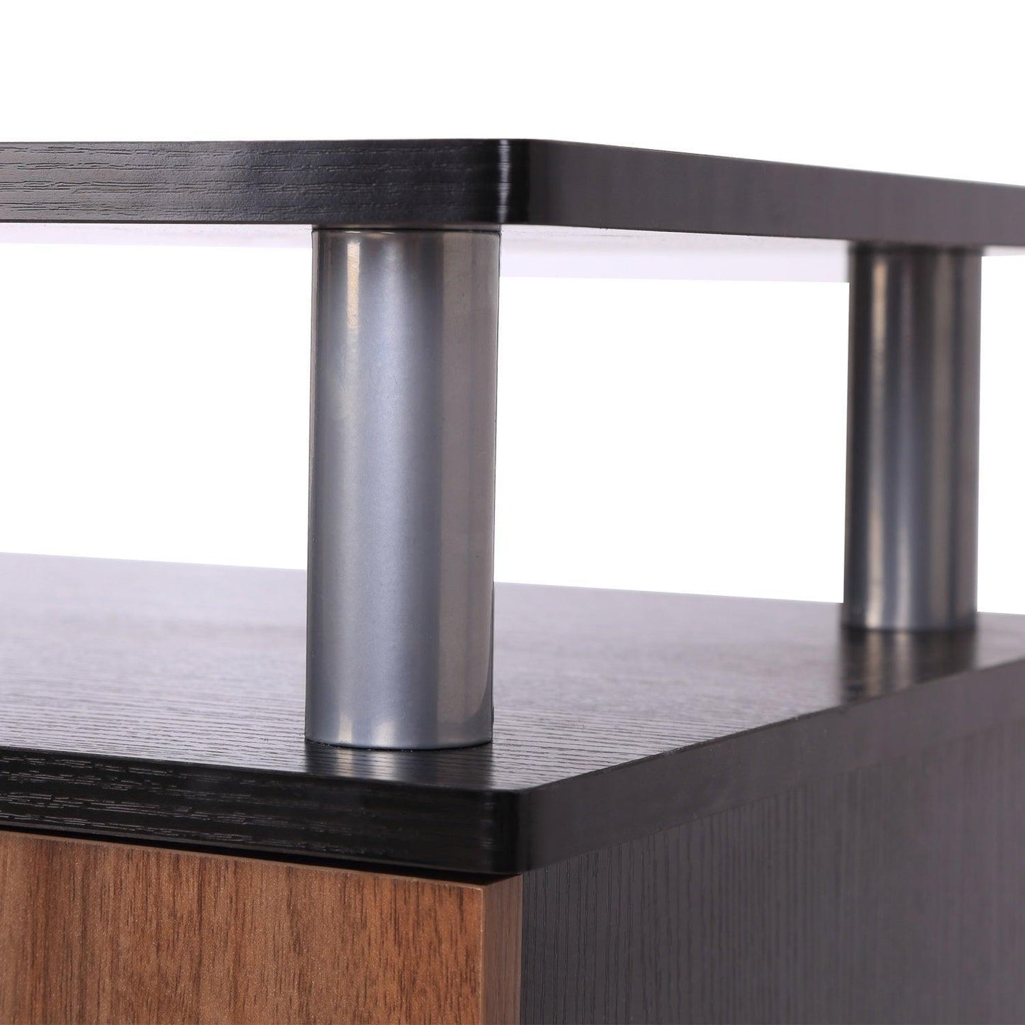 HOMCOM TV Stand, Simple Black Design - ALL4U RETAILER LTD