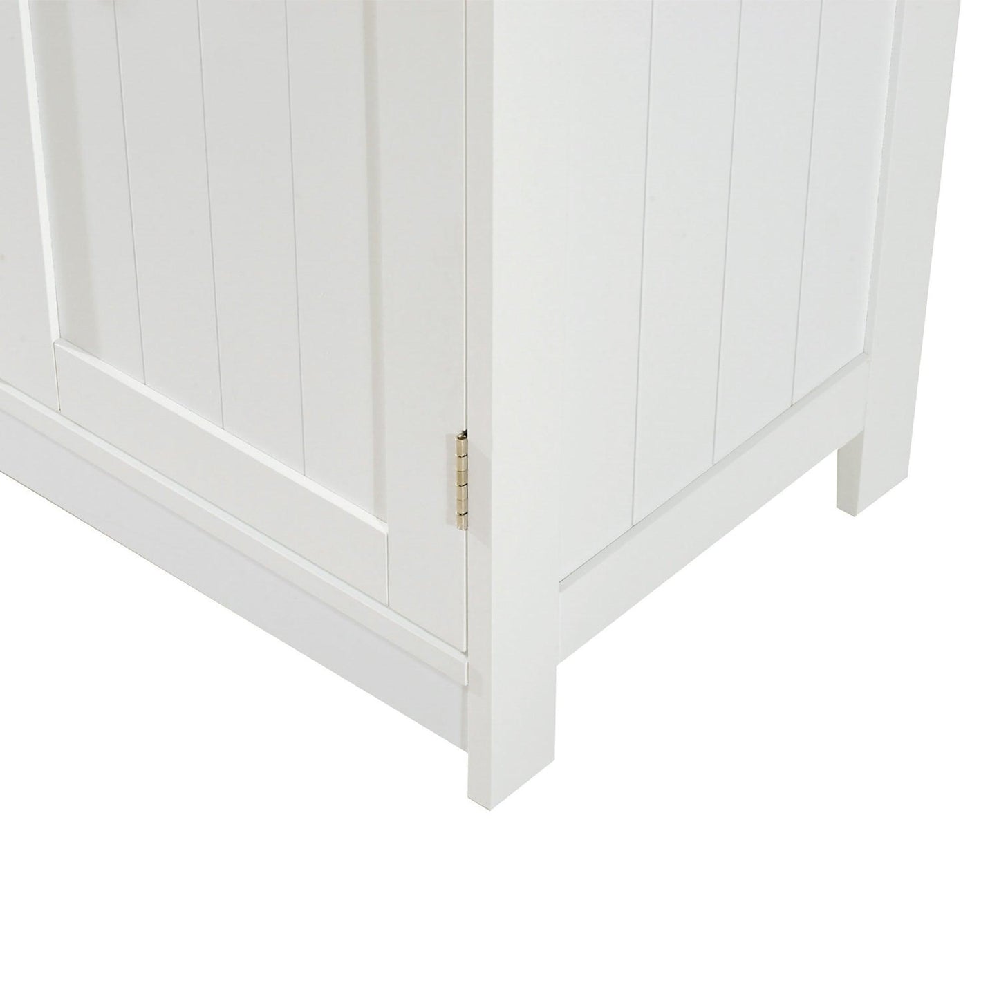 HOMCOM Under Sink Storage Cabinet - White Vanity Unit - ALL4U RETAILER LTD