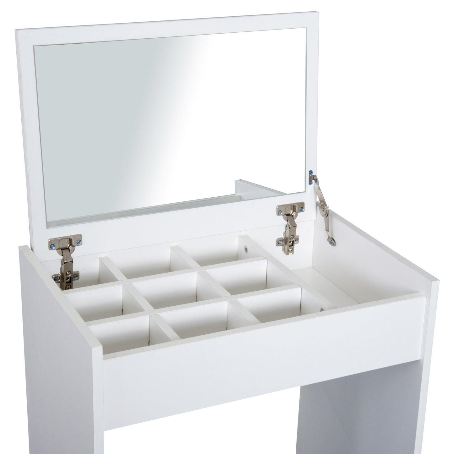 HOMCOM Vanity Set - White Dresser and Stool - ALL4U RETAILER LTD