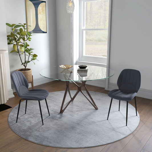 HOMCOM Velvet Dining Chairs: Elegant and Comfortable - ALL4U RETAILER LTD