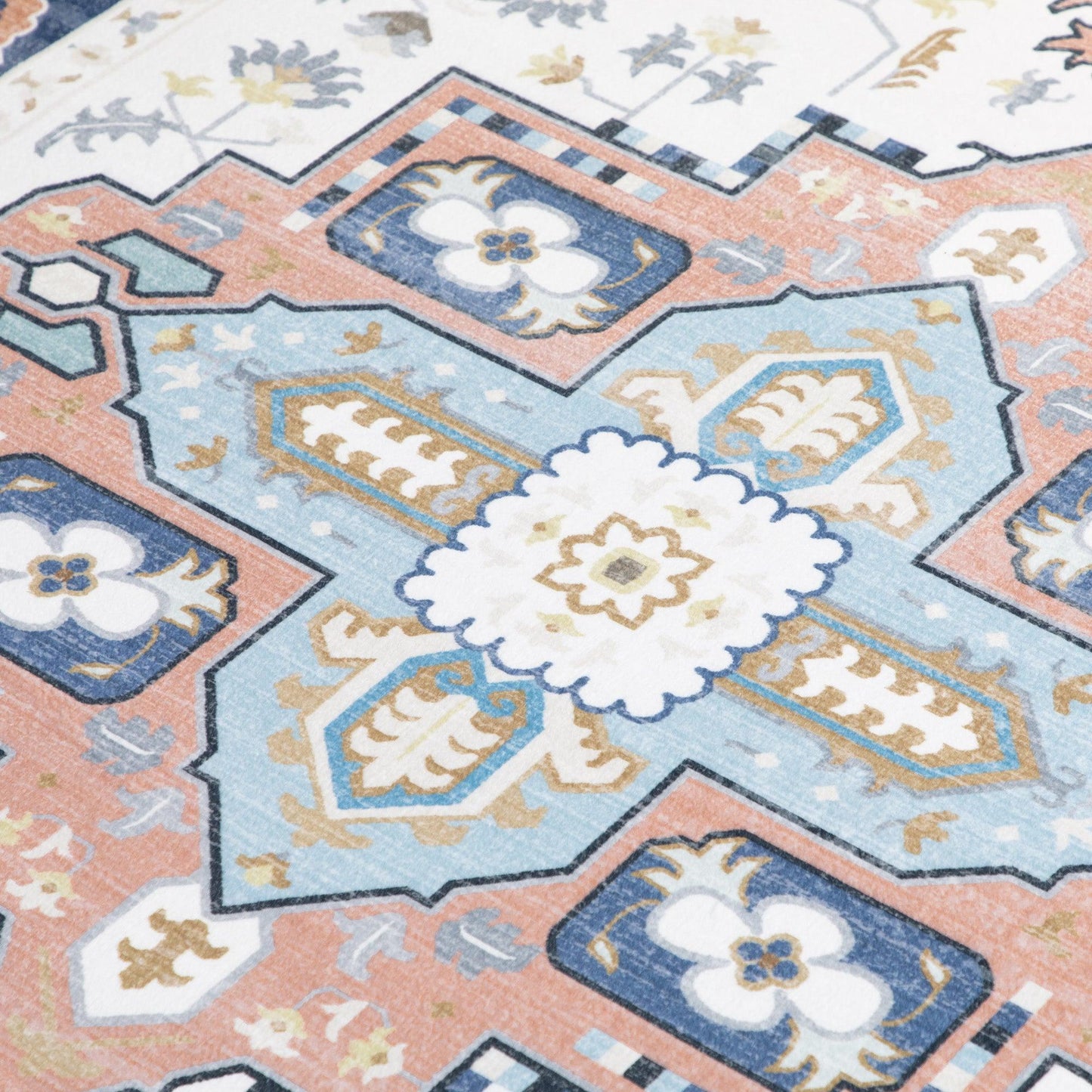 HOMCOM Vintage Persian Area Rug, Blue, 160x230 cm - ALL4U RETAILER LTD