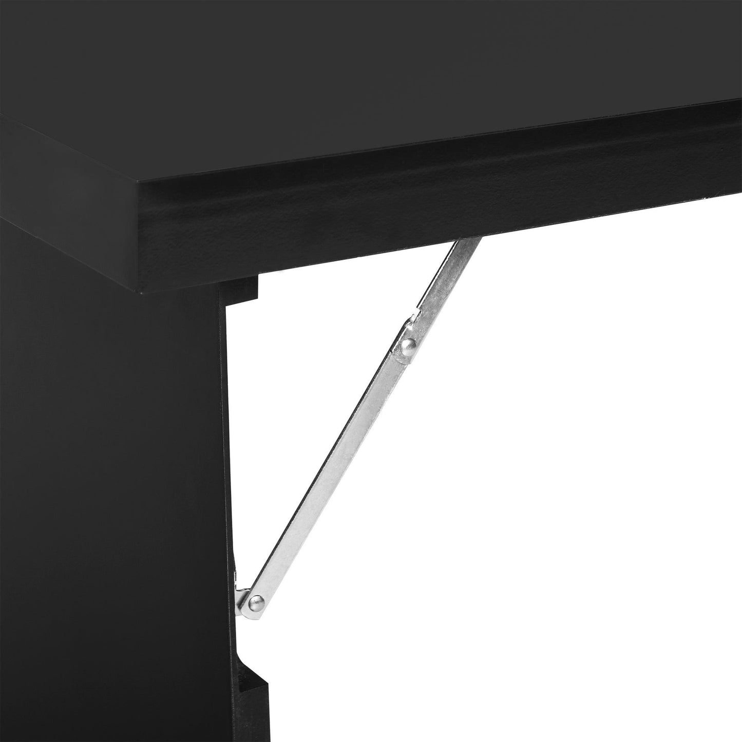 HOMCOM Wall-Mounted Folding Table - Multifunctional & Chalkboard Shelf - ALL4U RETAILER LTD