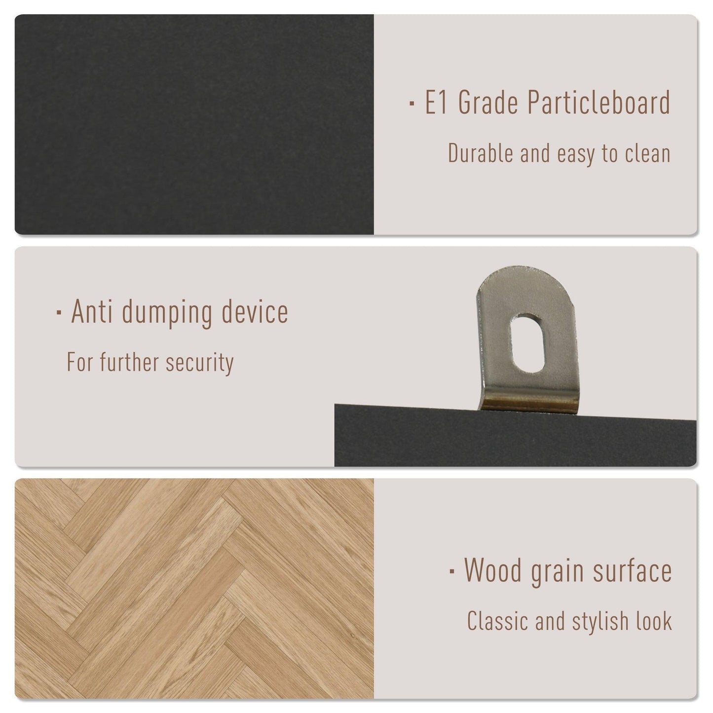 HOMCOM Wardrobe Cabinet: Wood Grain, Shelf, Rod, 2 Drawers - ALL4U RETAILER LTD
